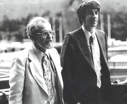 Hynek with Jacques Vallée — collaborators on the close-encounter classification system.