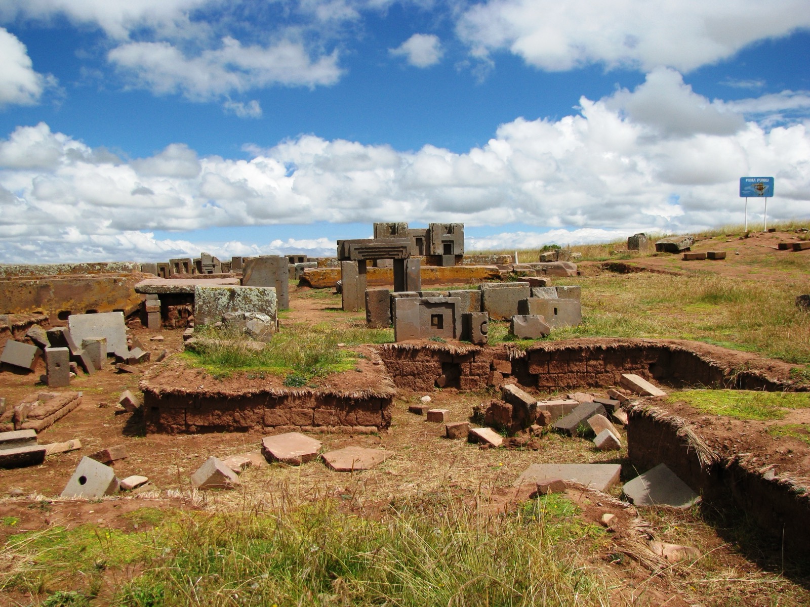The precision andesite masonry of Puma Punku, Tiwanaku, Bolivia.