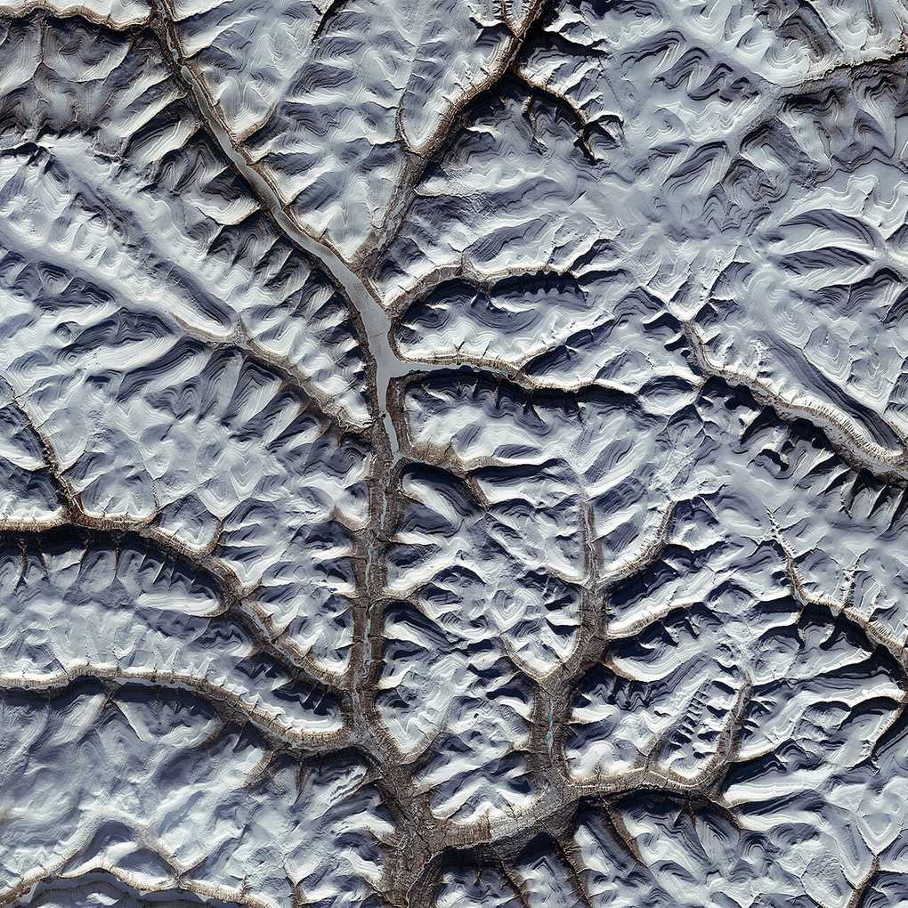 Putorana Plateau, satellite view