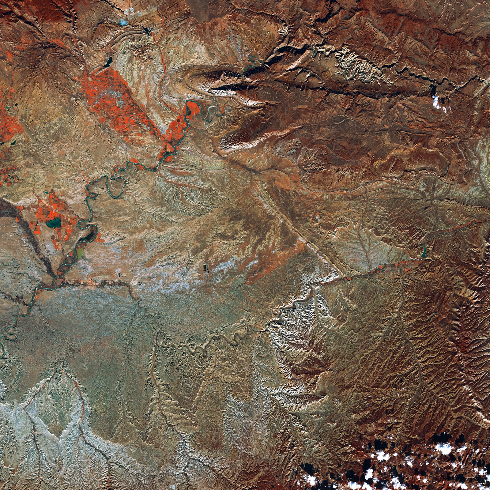 ESA satellite view of the Uintah Basin. The Ute people call this area a place where 'witches' walk — and have warned outsiders away for over a century.